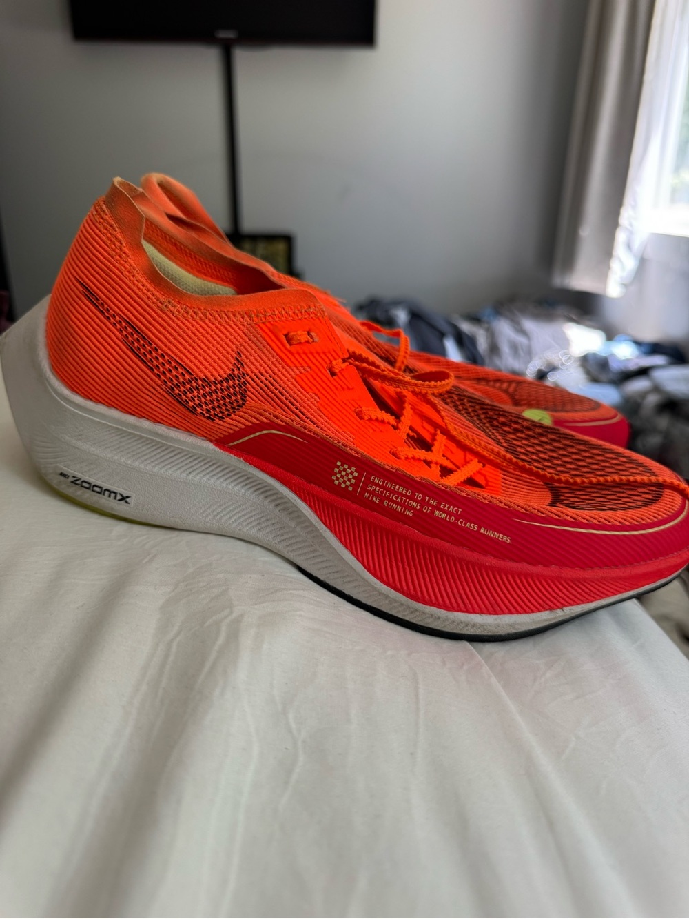 Nike Men’s Bright Orange ZoomX Racing Shoes Cross Country Track TF XC Racers